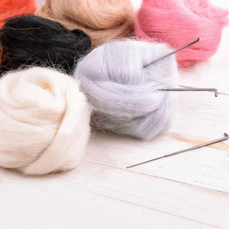 Jaunums 15 krāsas 10g/50g Filcēšana Vilna Šķiedra Mīksts Rotaļfilca audums Rotaļlietas Vilna Roku darbs Filcēšana Amatniecība DIY Festivāla dāvanas
