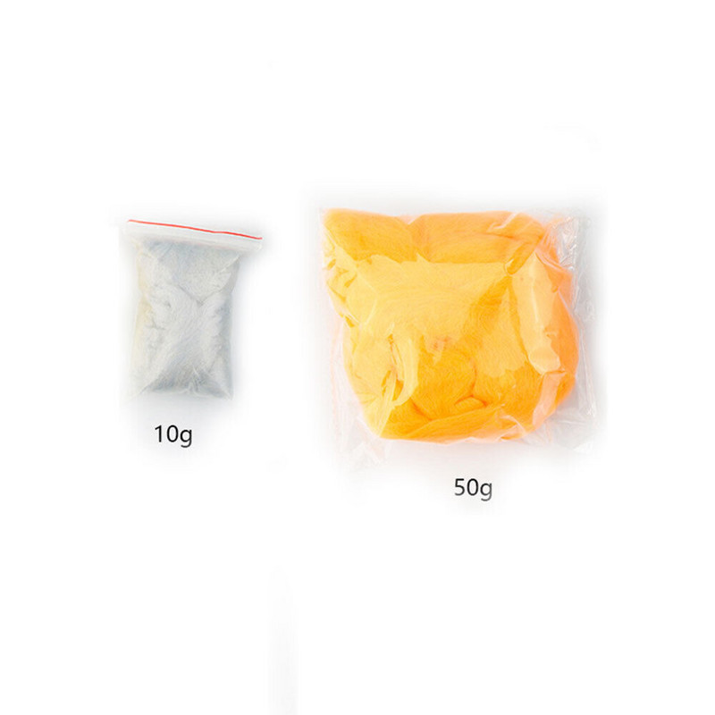 Jaunums 15 krāsas 10g/50g Filcēšana Vilna Šķiedra Mīksts Rotaļfilca audums Rotaļlietas Vilna Roku darbs Filcēšana Amatniecība DIY Festivāla dāvanas