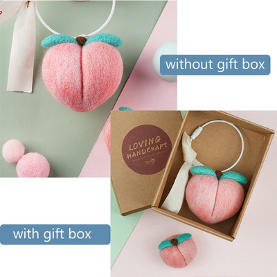 Fenrry nepabeigts augļu filcēšanas materiālu komplekts ar rokām darināts, zemeņu citronu mango ābolu persiku adatu filcēšanas materiālu komplekts.