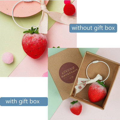 Fenrry nepabeigts augļu filcēšanas materiālu komplekts ar rokām darināts, zemeņu citronu mango ābolu persiku adatu filcēšanas materiālu komplekts.