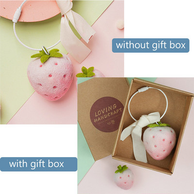 Fenrry nepabeigts augļu filcēšanas materiālu komplekts ar rokām darināts, zemeņu citronu mango ābolu persiku adatu filcēšanas materiālu komplekts.