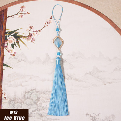 2gab ķīniešu stila pušķis zīda garās cilpas dekorēšana, satīna iekaramā virves apdares pušķi apģērbiem kulonu izrotāšana, amatniecība DIY