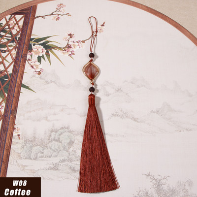 2gab ķīniešu stila pušķis zīda garās cilpas dekorēšana, satīna iekaramā virves apdares pušķi apģērbiem kulonu izrotāšana, amatniecība DIY