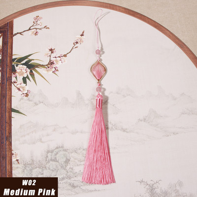 2gab ķīniešu stila pušķis zīda garās cilpas dekorēšana, satīna iekaramā virves apdares pušķi apģērbiem kulonu izrotāšana, amatniecība DIY