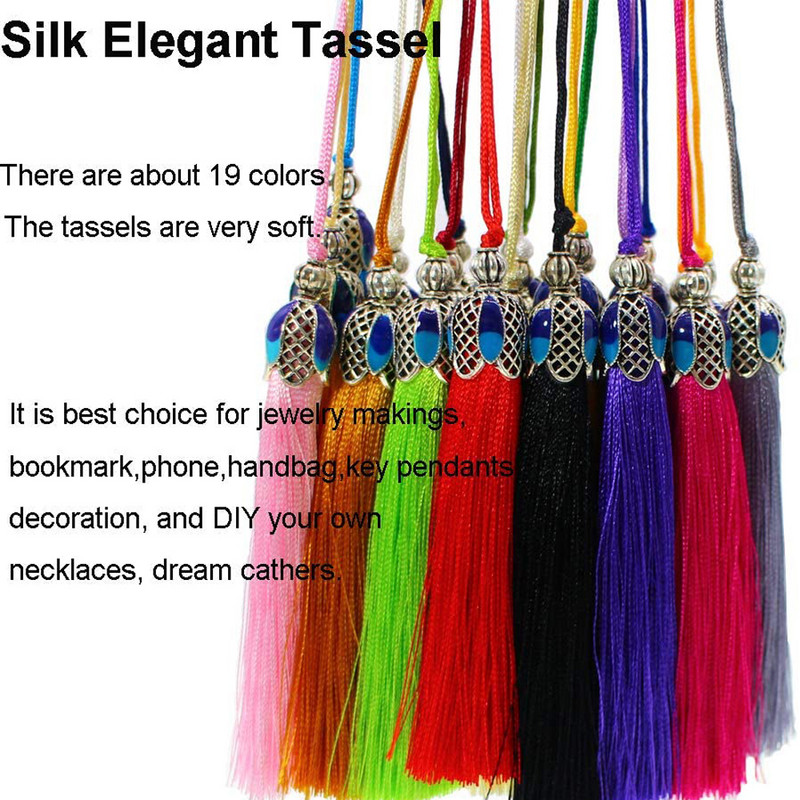 2/5 gab. 8 cm zīda pušķis, bārkstis piekarināmi kulonu aksesuāri rotaslietu izgatavošanai no zīda satīna pušķiem, rokām darināti amatniecības piederumi