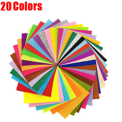 10-20 komada šarene netkane tkanine od filca, poliesterske tkanine od filca, DIY paketa za dječje albume za lutke, ručno rađene šivaće rukotvorine