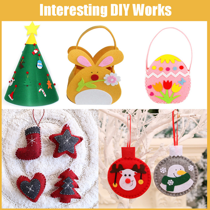 10-20 komada šarene netkane tkanine od filca, poliesterske tkanine od filca, DIY paketa za dječje albume za lutke, ručno rađene šivaće rukotvorine