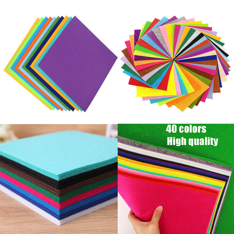 10-20 komada šarene netkane tkanine od filca, poliesterske tkanine od filca, DIY paketa za dječje albume za lutke, ručno rađene šivaće rukotvorine