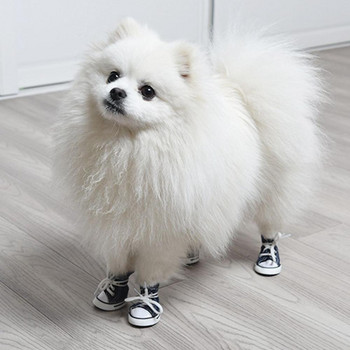 Модни сладки ежедневни стилове Противоплъзгащи се за малки кучета, котки Дишащи домашни обувки от деним Обувки за кучета обувки за домашни любимци Маратонки за кученца