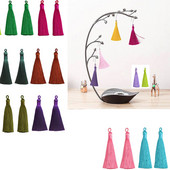 5/10kom 8cm poliester svilene rese Meke rese s omčama Svilene rese kist DIY nakit kućni dekor šivanje pribor za zavjese