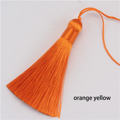 2/5 gab. 8 cm kupli zīda pušķi Mīksta, eleganta, rokām darināta zīdainu diegu pušķu birste ar 8 cm auklas cilpu rotaslietu izgatavošanas piederumiem