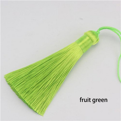 2/5 gab. 8 cm kupli zīda pušķi Mīksta, eleganta, rokām darināta zīdainu diegu pušķu birste ar 8 cm auklas cilpu rotaslietu izgatavošanas piederumiem