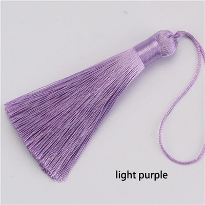 2/5 gab. 8 cm kupli zīda pušķi Mīksta, eleganta, rokām darināta zīdainu diegu pušķu birste ar 8 cm auklas cilpu rotaslietu izgatavošanas piederumiem