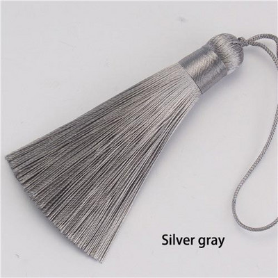 2/5 gab. 8 cm kupli zīda pušķi Mīksta, eleganta, rokām darināta zīdainu diegu pušķu birste ar 8 cm auklas cilpu rotaslietu izgatavošanas piederumiem