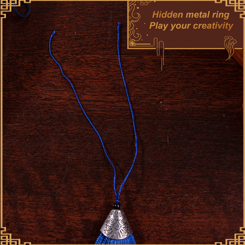 2gab krāsaini vintage pušķi grāmatzīmju DIY aizkaru kulonu šūšanas audumam dekoratīvam