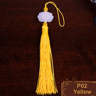 2gab. Divpusējs Lotosa pušķis Ķīnas retro baltā nefrīta pušķi nokarenām ausīm, krītošiem rotājumiem, dekoratīvs kulons