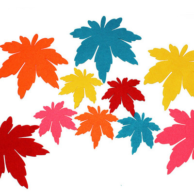 Skolas sienas dekorācijas lapas, rokām darinātas lapas, filca paliktnis, neausts zaļo koku plāksteris bērnudārza bērnu ballītei DIY amatniecības piederumi