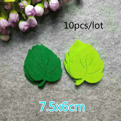 Skolas sienas dekorācijas lapas, rokām darinātas lapas, filca paliktnis, neausts zaļo koku plāksteris bērnudārza bērnu ballītei DIY amatniecības piederumi