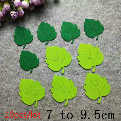 Skolas sienas dekorācijas lapas, rokām darinātas lapas, filca paliktnis, neausts zaļo koku plāksteris bērnudārza bērnu ballītei DIY amatniecības piederumi