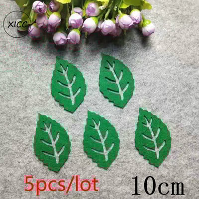 Skolas sienas dekorācijas lapas, rokām darinātas lapas, filca paliktnis, neausts zaļo koku plāksteris bērnudārza bērnu ballītei DIY amatniecības piederumi