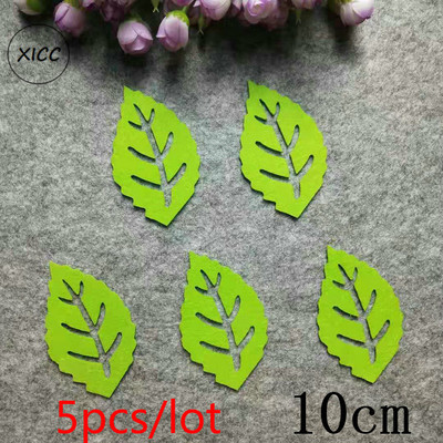 Skolas sienas dekorācijas lapas, rokām darinātas lapas, filca paliktnis, neausts zaļo koku plāksteris bērnudārza bērnu ballītei DIY amatniecības piederumi