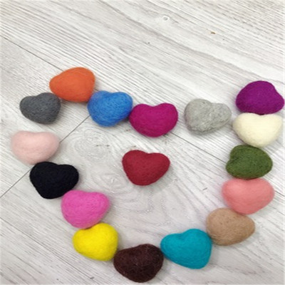 5 бр Heart Craft Вълнен филц Консумативи за деца Плъстене Ръчно изработени шевни играчки Подпори Fotografia Аксесоари Апликации Коледни подаръци