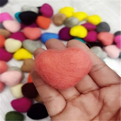 5gab Heart Craft Vilnas filca piederumi bērniem Filcēšana Roku darbs šūšanas rotaļlietas Rekvizīti Fotografija Piederumi Aplikācijas Ziemassvētku dāvanas