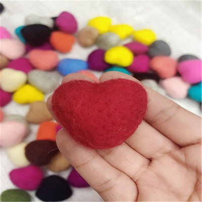 5gab Heart Craft Vilnas filca piederumi bērniem Filcēšana Roku darbs šūšanas rotaļlietas Rekvizīti Fotografija Piederumi Aplikācijas Ziemassvētku dāvanas