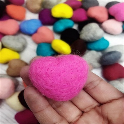 5gab Heart Craft Vilnas filca piederumi bērniem Filcēšana Roku darbs šūšanas rotaļlietas Rekvizīti Fotografija Piederumi Aplikācijas Ziemassvētku dāvanas