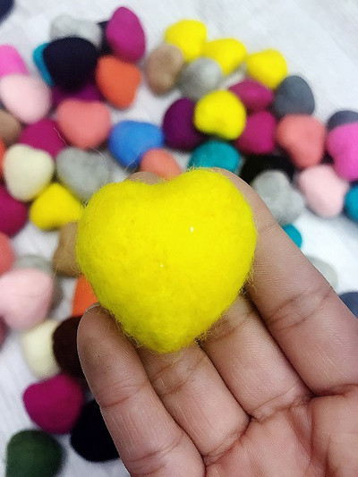 5gab Heart Craft Vilnas filca piederumi bērniem Filcēšana Roku darbs šūšanas rotaļlietas Rekvizīti Fotografija Piederumi Aplikācijas Ziemassvētku dāvanas