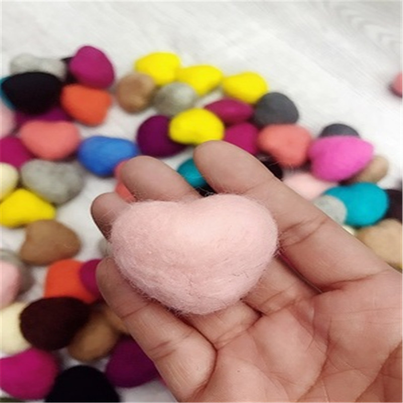 5gab Heart Craft Vilnas filca piederumi bērniem Filcēšana Roku darbs šūšanas rotaļlietas Rekvizīti Fotografija Piederumi Aplikācijas Ziemassvētku dāvanas