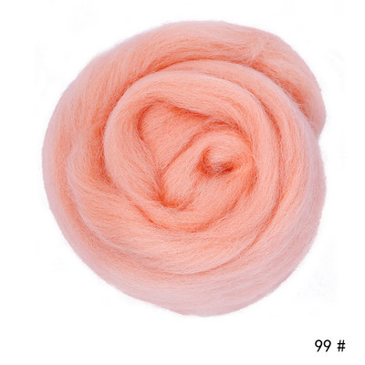 MIUSIE 100g/50g Adatu filcēšana Gaiši rozā Mīkstums Filcēšana Vilna Roving Fiber Rokas vērpšana DIY Amatniecības filcēšana Vilnas šķiedras materiāli