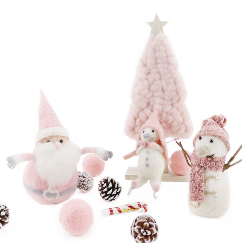 MIUSIE 100g/50g Adatu filcēšana Gaiši rozā Mīkstums Filcēšana Vilna Roving Fiber Rokas vērpšana DIY Amatniecības filcēšana Vilnas šķiedras materiāli