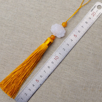 5/10/20Pcs Λευκό Jade Lotus Tassel DIY Κρεμαστό κόσμημα Κουρτίνα Ρούχα Διακοσμητικά Αξεσουάρ Κρεμάστρα για κλειδί Τσάντα Φούντες χειροτεχνίας