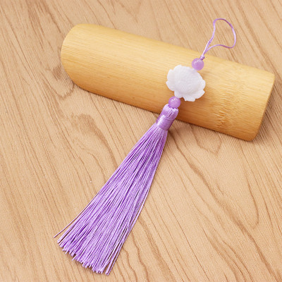 5/10/20Gb Balts nefrīta lotosa pušķis DIY kulonu rotaslietas Aizkari Apģērbi Dekoratīvie aksesuāri Atslēgu maisiņu pakaramais Amatniecības pušķi