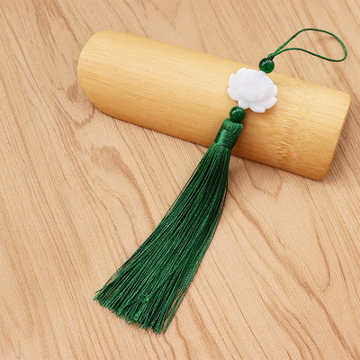 5/10/20Gb Balts nefrīta lotosa pušķis DIY kulonu rotaslietas Aizkari Apģērbi Dekoratīvie aksesuāri Atslēgu maisiņu pakaramais Amatniecības pušķi