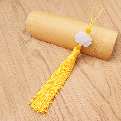 5/10/20Gb Balts nefrīta lotosa pušķis DIY kulonu rotaslietas Aizkari Apģērbi Dekoratīvie aksesuāri Atslēgu maisiņu pakaramais Amatniecības pušķi