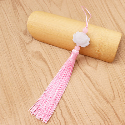 5/10/20Gb Balts nefrīta lotosa pušķis DIY kulonu rotaslietas Aizkari Apģērbi Dekoratīvie aksesuāri Atslēgu maisiņu pakaramais Amatniecības pušķi