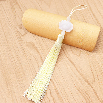 5/10/20Gb Balts nefrīta lotosa pušķis DIY kulonu rotaslietas Aizkari Apģērbi Dekoratīvie aksesuāri Atslēgu maisiņu pakaramais Amatniecības pušķi