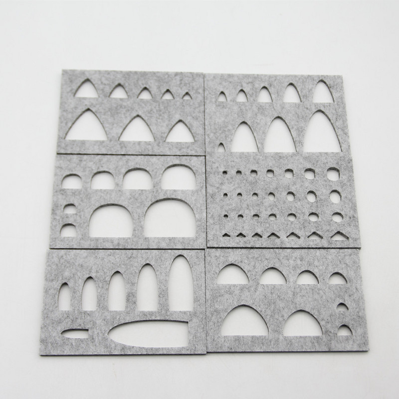 Vairāku stilu DIY Adatu Filcēšana Aplikācijas Filcs Veidnes Amatniecības Trafaretu veidnes Šūšanas Piederumi Iesācējs Amatniecība Vilnas filca izgatavošana