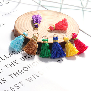 30τμχ 20mm Mini Rayon Φούντες DIY Craft Supplies Κρεμαστό για μπρελόκ Κρόσια Ράψιμο Ρούχα Αξεσουάρ Σκουλαρίκια Κοσμήματα Tasi