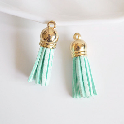 10 gab. 37 mm krāsains mākslīgās ādas pušķis atslēgu piekariņam, mobilo tālruņu siksnām, rotaslietas, DIY kulonu piekariņi.