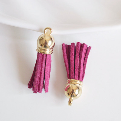 10 gab. 37 mm krāsains mākslīgās ādas pušķis atslēgu piekariņam, mobilo tālruņu siksnām, rotaslietas, DIY kulonu piekariņi.