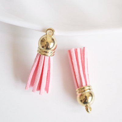 10 gab. 37 mm krāsains mākslīgās ādas pušķis atslēgu piekariņam, mobilo tālruņu siksnām, rotaslietas, DIY kulonu piekariņi.