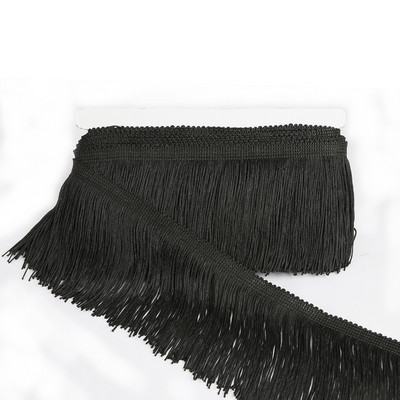 Bārkstis mežģīņu platums 10cm pušķis poliestera mežģīņu apdare lente latīņu deju svārku dekorēšanai aizkaru audums šūšanai DIY aksesuāri