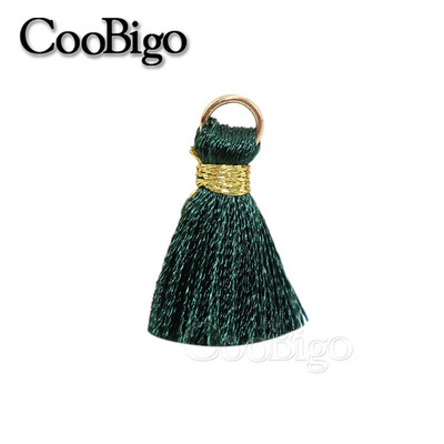 50gab Poliestera bārkstis pušķu apmales šūšanas aizkari Aksesuāri DIY atslēgu piekariņi Mobilā telefona siksniņas Kulonu pušķi rotaslietu izgatavošanai