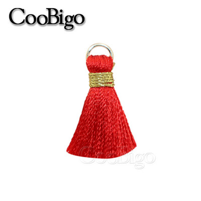 50gab Poliestera bārkstis pušķu apmales šūšanas aizkari Aksesuāri DIY atslēgu piekariņi Mobilā telefona siksniņas Kulonu pušķi rotaslietu izgatavošanai