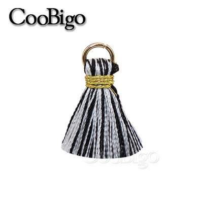 50gab Poliestera bārkstis pušķu apmales šūšanas aizkari Aksesuāri DIY atslēgu piekariņi Mobilā telefona siksniņas Kulonu pušķi rotaslietu izgatavošanai