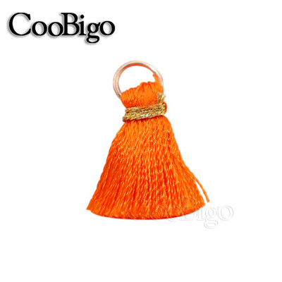 50gab Poliestera bārkstis pušķu apmales šūšanas aizkari Aksesuāri DIY atslēgu piekariņi Mobilā telefona siksniņas Kulonu pušķi rotaslietu izgatavošanai