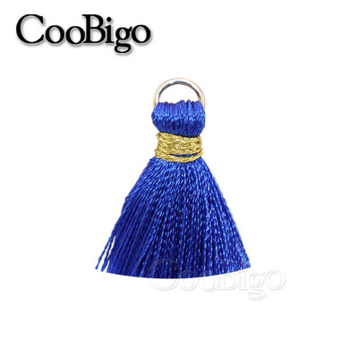 50gab Poliestera bārkstis pušķu apmales šūšanas aizkari Aksesuāri DIY atslēgu piekariņi Mobilā telefona siksniņas Kulonu pušķi rotaslietu izgatavošanai